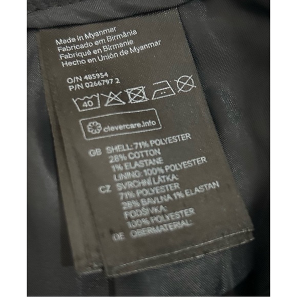 H&M Floral Multicolor Jacquard Faux Wrap Asymmetrical Hem Mini Skirt, Size 8 - Picture 12 of 14